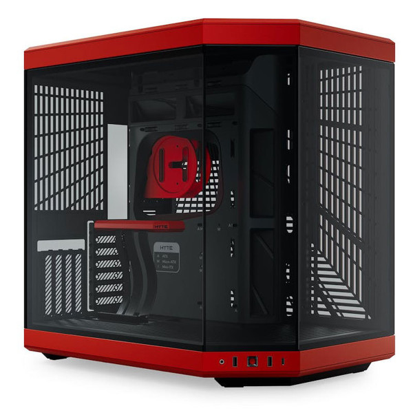 Hyte Y70 (Rouge/Noir) Boitiers PC HYTE, Ultra Pc Gamer Maroc