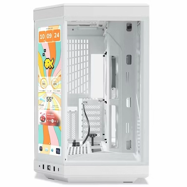 Hyte Y70 Touch Infinite Blanc 14.9″ Boitiers PC HYTE, Ultra Pc Gamer Maroc
