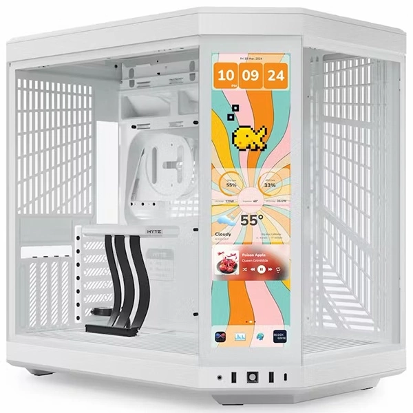 Hyte Y70 Touch Infinite Blanc 14.5″ Boitiers PC HYTE, Ultra Pc Gamer Maroc