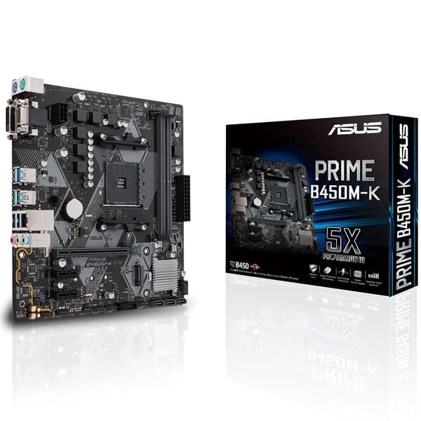 ASUS PRIME B450M-K Cartes mères ASUS, Ultra Pc Gamer Maroc