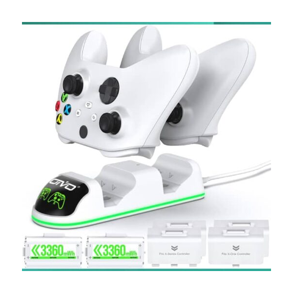 Station de charge de Manette Xbox Series X|S/Xbox One (Blanc) Console Xbox Series OIVO, Ultra Pc Gamer Maroc