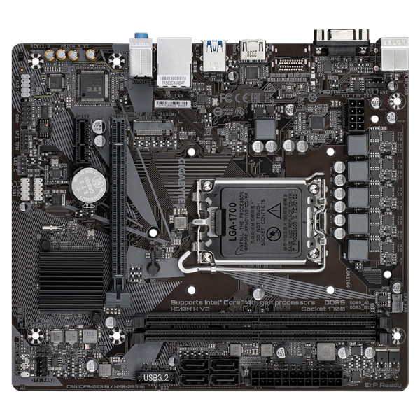 Gigabyte H610M H V2 Socket 1700 Gigabyte, Ultra Pc Gamer Maroc