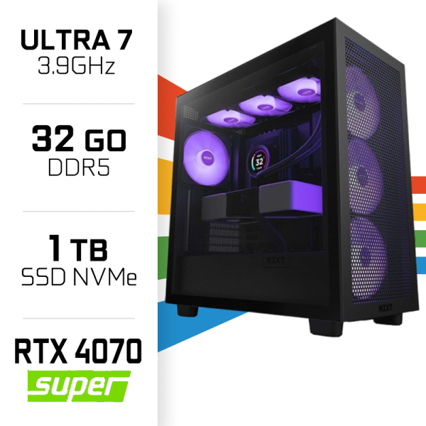 PC Gamer UltraPC Ultra 7 265K/1TB SSD/32GB/RTX4070 SUPER PC Gamer Standard UltraPC, Ultra Pc Gamer Maroc