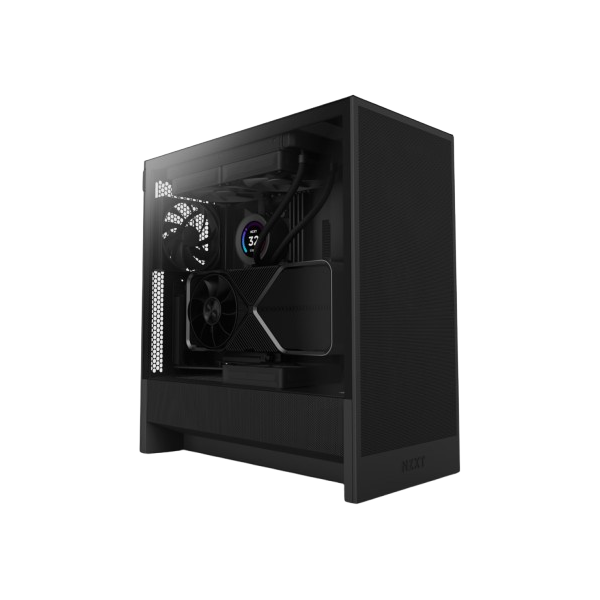 BUNDLE NZXT H5 Flow Black (2024) + 3 xNZXT F120 RGB Core (Black) BUNDLES NZXT, Ultra Pc Gamer Maroc