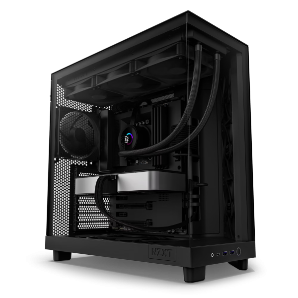 BUNDLE NZXT H6 Flow Black (2024) + 3 xNZXT F120 RGB Core (Black) BUNDLES NZXT, Ultra Pc Gamer Maroc