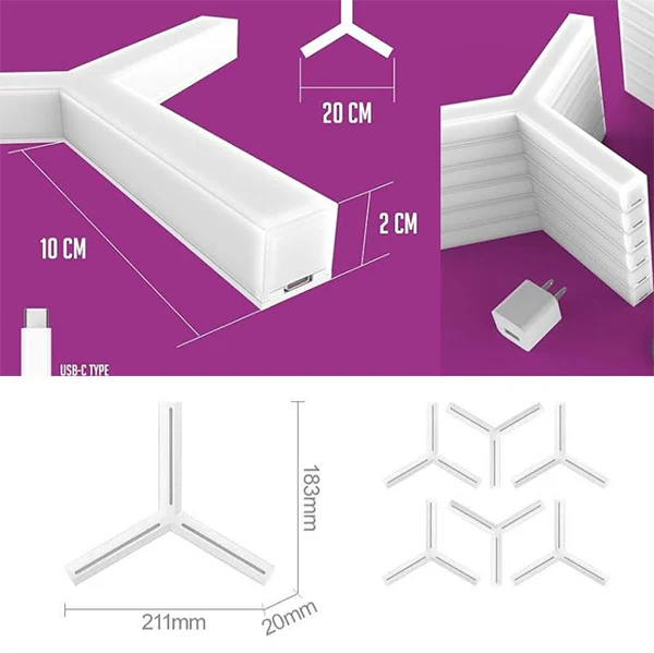 Glide Y Wall Lights ( 7 pièces ) Périphériques de jeu , Ultra Pc Gamer Maroc