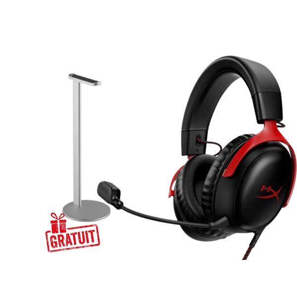 Bundle HyperX Cloud III (red) + XTRMLAB X1-10SPH Casques UltraPC, Ultra Pc Gamer Maroc