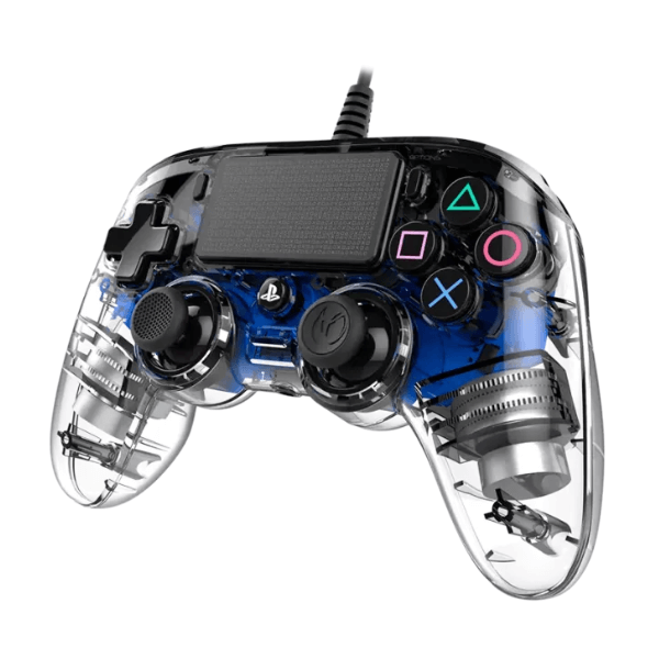 Manette filaire lumineuse Officielle PS4 Bleu NACON Console Nacon, Ultra Pc Gamer Maroc