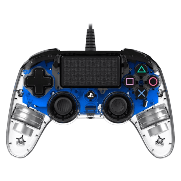 Manette filaire lumineuse Officielle PS4 Bleu NACON Console Nacon, Ultra Pc Gamer Maroc