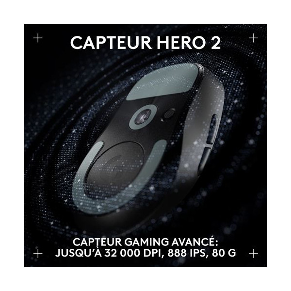 Logitech G Pro X Superlight 2 Lightspeed DEX (Black) Souris Logitech, Ultra Pc Gamer Maroc