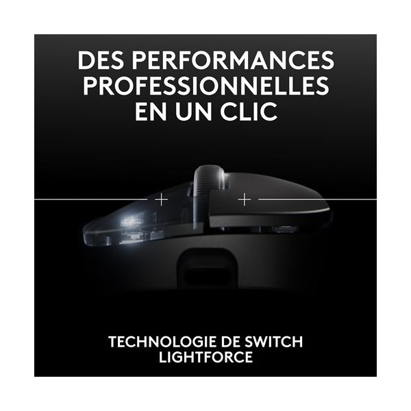 Logitech G Pro X Superlight 2 Lightspeed DEX (Black) Souris Logitech, Ultra Pc Gamer Maroc