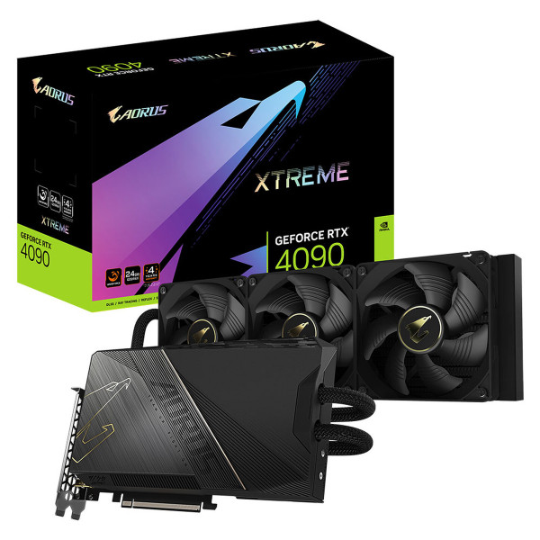 Gigabyte GeForce RTX 4090 XTREME WATERFORCE 24G Cartes graphiques Gigabyte, Ultra Pc Gamer Maroc