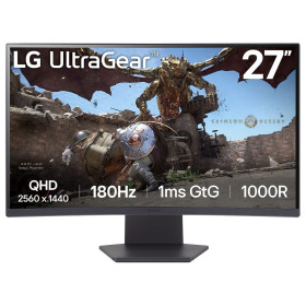 LG ULTRAGEAR 27″ 27GS60QC-B 180Hz 2K 1ms Moniteurs LG Group, Ultra Pc Gamer Maroc