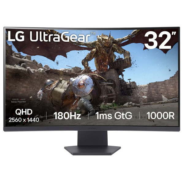 LG ULTRAGEAR 32″ 32GS60QC-B 180Hz 2K 1ms Moniteurs LG Group, Ultra Pc Gamer Maroc
