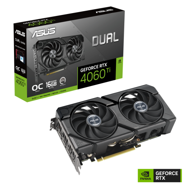 ASUS Dual GeForce RTX 4060 Ti EVO OC Edition 16GB GDDR6 Cartes graphiques ASUS, Ultra Pc Gamer Maroc