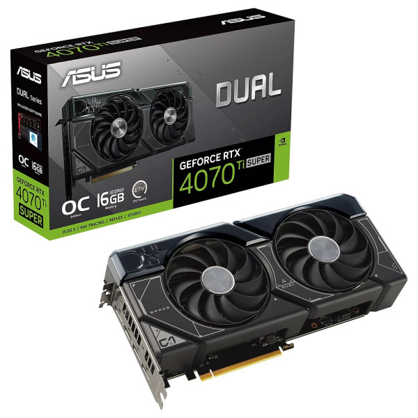 ASUS Dual GeForce RTX 4070 Ti SUPER OC Edition 16GB GDDR6X Cartes graphiques ASUS, Ultra Pc Gamer Maroc