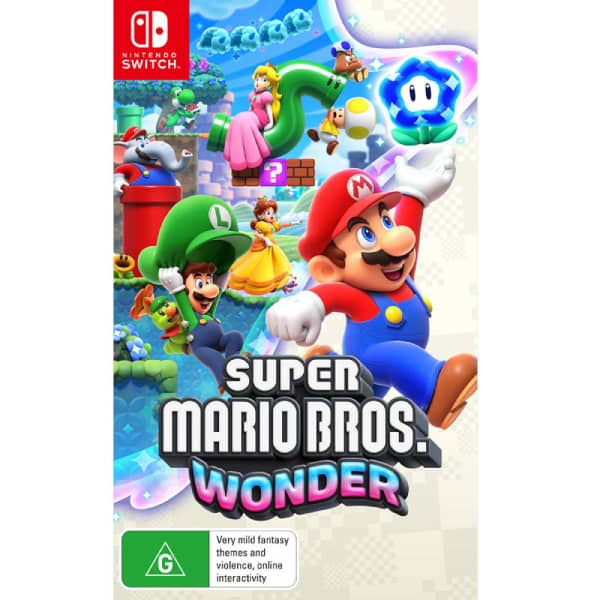 Nintendo Switch OLED Model Super Mario Bros Wonder White Console Bundle Console Nintendo Switch Nintendo, Ultra Pc Gamer Maroc