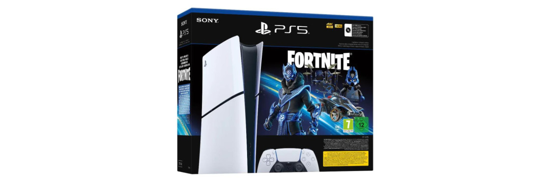 Sony PlayStation 5 Slim Digital Edition Fortnite Cobalt Star Bundle