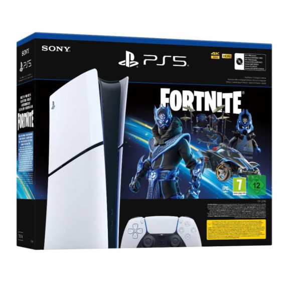 Sony PlayStation 5 Slim Digital Edition Fortnite Cobalt Star Bundle Console Sony Corporation, Ultra Pc Gamer Maroc