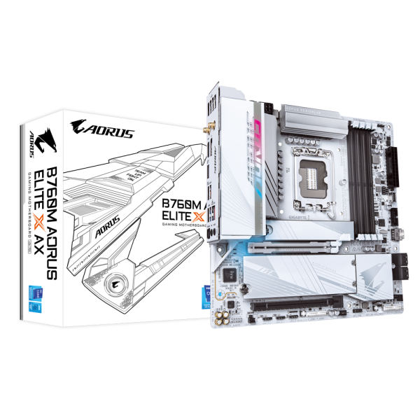 Gigabyte B760M A ELITE X AX Socket 1700 Gigabyte, Ultra Pc Gamer Maroc