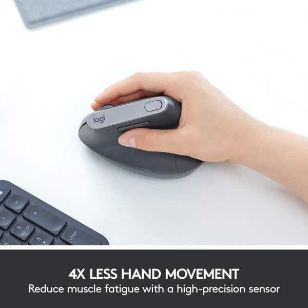Logitech MX Vertical Advanced Ergo Graphite Souris Logitech, Ultra Pc Gamer Maroc