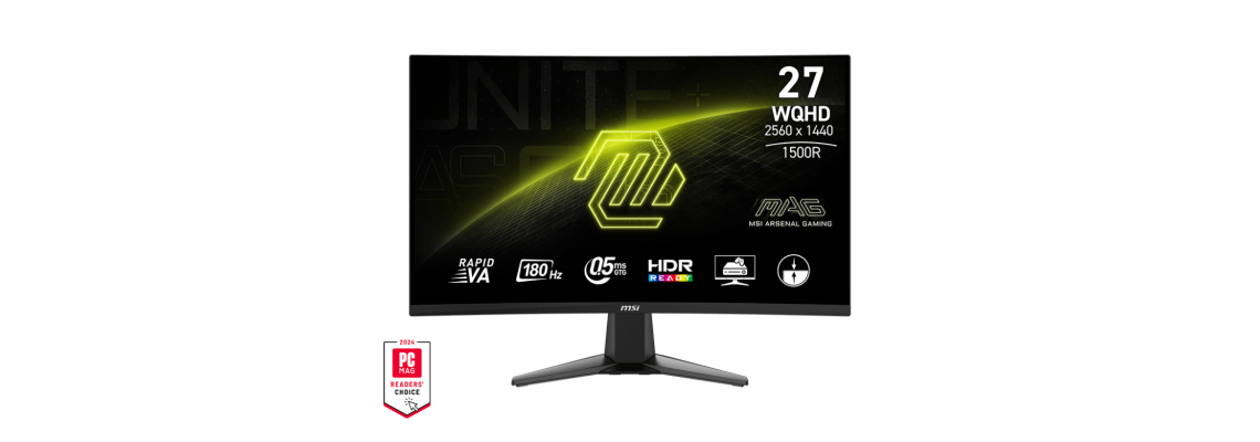 MSI MAG 27CQ6F 27" 180Hz 0.5ms 2K Curved