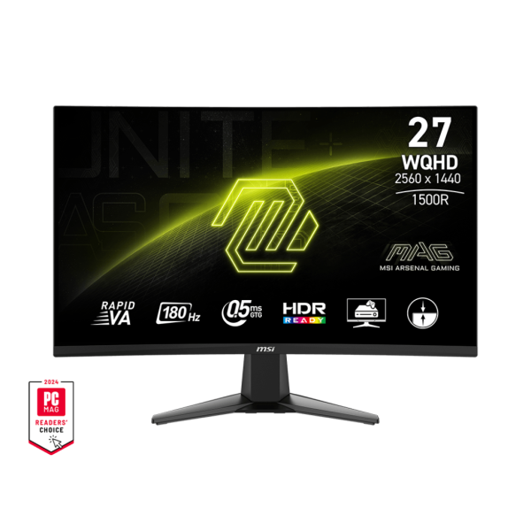 MSI MAG 27CQ6F 27" 180Hz 0.5ms 2K Curved Moniteurs MSI, Ultra Pc Gamer Maroc