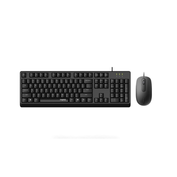Rapoo Ensemble filaire Souris + Clavier Rapoo X130PRO (AZERTY Français) Kits claviers/souris Rapoo, Ultra Pc Gamer Maroc