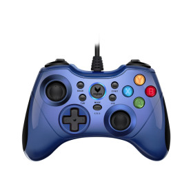 Rapoo V600 E-Sports Vibration Gamepad Blue Périphériques de jeu Rapoo, Ultra Pc Gamer Maroc