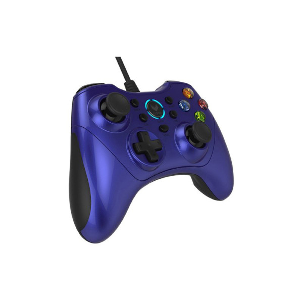 Rapoo V600 E-Sports Vibration Gamepad Blue Périphériques de jeu Rapoo, Ultra Pc Gamer Maroc