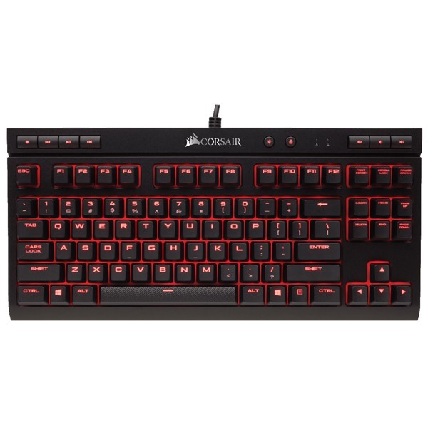 Corsair Gaming K63 LED Rouge Cherry MX Red Claviers Corsair, Ultra Pc Gamer Maroc