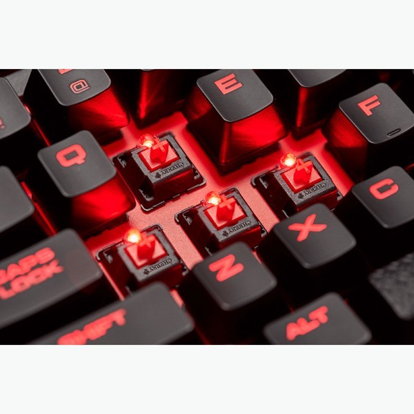 Corsair Gaming K63 LED Rouge Cherry MX Red Claviers Corsair, Ultra Pc Gamer Maroc