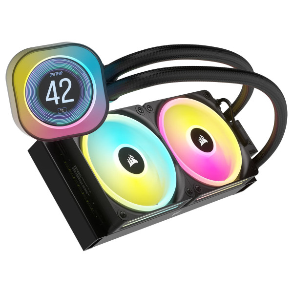 Corsair iCUE LINK H100i LCD (Noir) Refroidissement Corsair, Ultra Pc Gamer Maroc