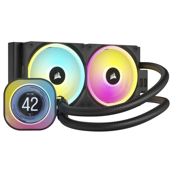 Corsair iCUE LINK H100i LCD (Noir) Refroidissement Corsair, Ultra Pc Gamer Maroc
