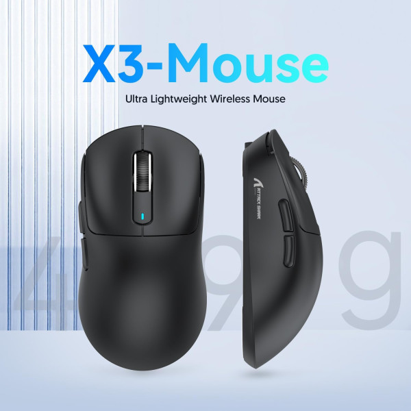 ATTACK SHARK X3 BLACK Souris ATTACK SHARK, Ultra Pc Gamer Maroc
