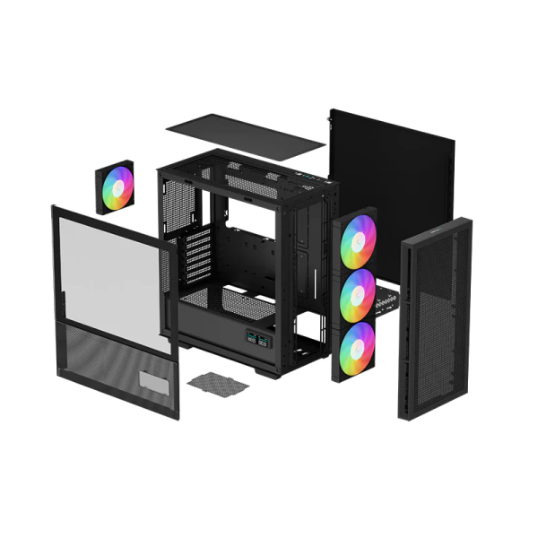 DeepCool CH560 DIGITAL Black Boitiers PC DeepCool, Ultra Pc Gamer Maroc