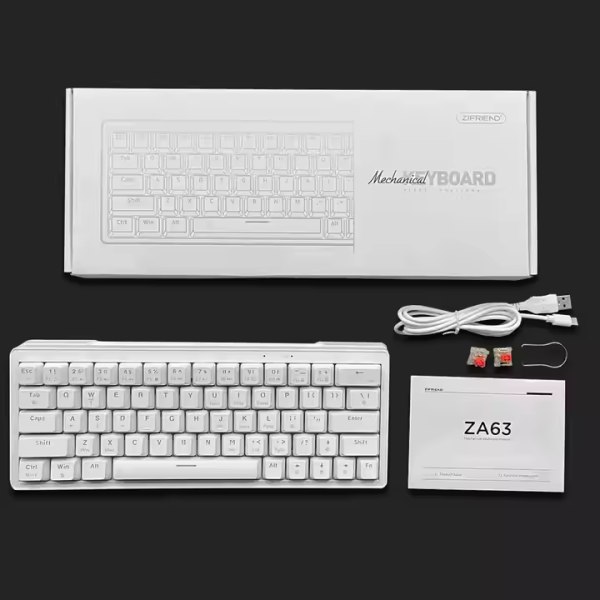 ZIFRIEND ZA63 (White) Claviers ZIFRIEND, Ultra Pc Gamer Maroc