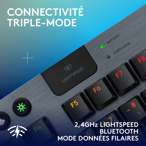Logitech G G915X TKL Lightspeed Black (Linear Version - Qwerty) Claviers Logitech, Ultra Pc Gamer Maroc