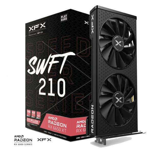 XFX AMD Radeon RX 6650 XT Speedster SWFT 210 8Go GDDR6 AMD XFX, Ultra Pc Gamer Maroc