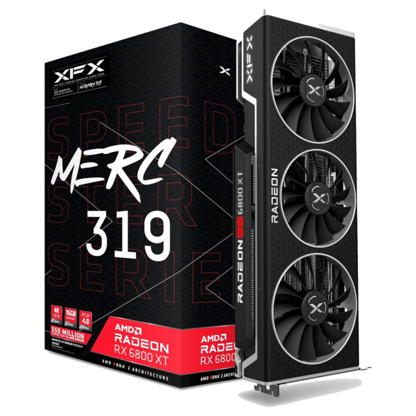 XFX Speedster AMD Radeon RX 6800 XT MERC 319 16GB GDDR6 AMD XFX, Ultra Pc Gamer Maroc