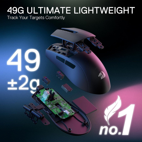 Redragon M916 PRO 4K Wireless Souris Redragon, Ultra Pc Gamer Maroc