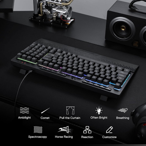 Redragon K515 Shiva RGB Claviers Redragon, Ultra Pc Gamer Maroc