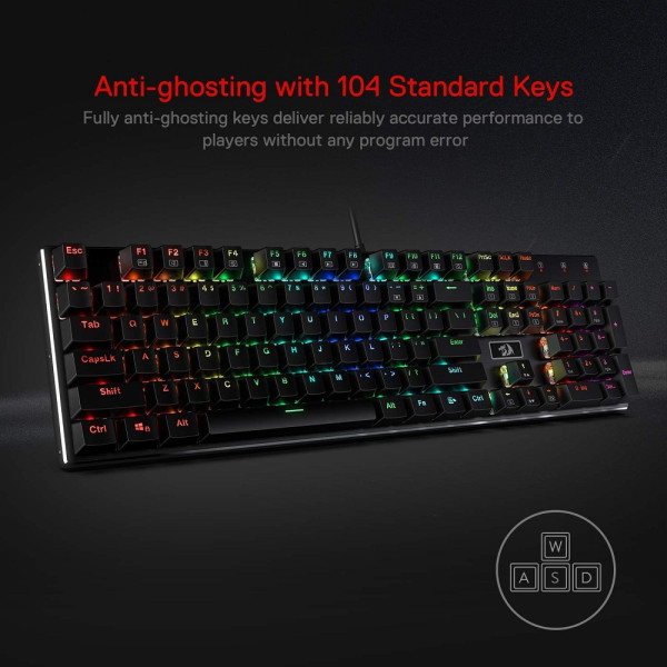 Redragon K556 RGB (Brown Switches) Claviers Redragon, Ultra Pc Gamer Maroc