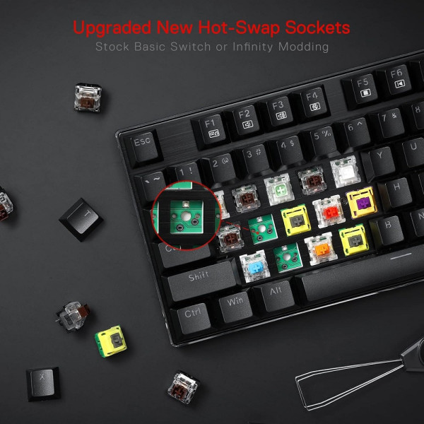 Redragon K556 RGB (Brown Switches) Claviers Redragon, Ultra Pc Gamer Maroc