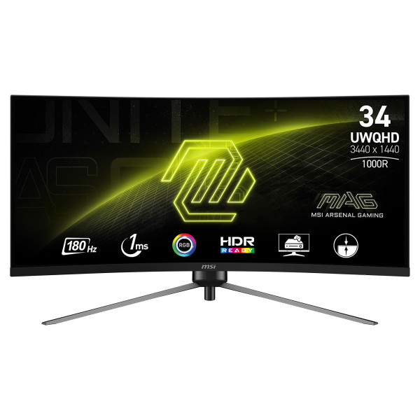 MSI MAG 345CQR 34" 180Hz Moniteurs MSI, Ultra Pc Gamer Maroc