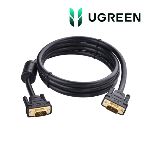 Ugreen Cable VGA Male to Male 3M Connectique UGREEN, Ultra Pc Gamer Maroc