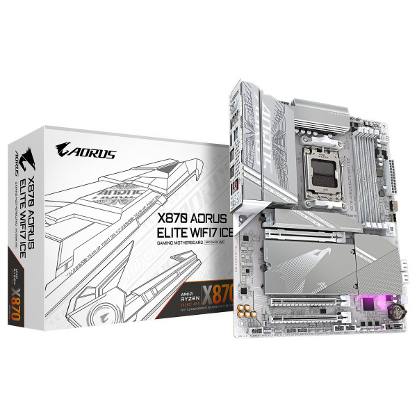Gigabyte X870 AORUS ELITE WIFI7 ICE Socket AM5 Gigabyte, Ultra Pc Gamer Maroc