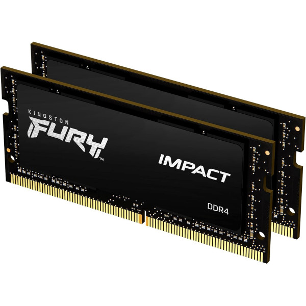 Kingston Fury Impact SO-DIMM 64GB (2 x 32GB) 3200MHz Mémoire vive PC Kingston, Ultra Pc Gamer Maroc