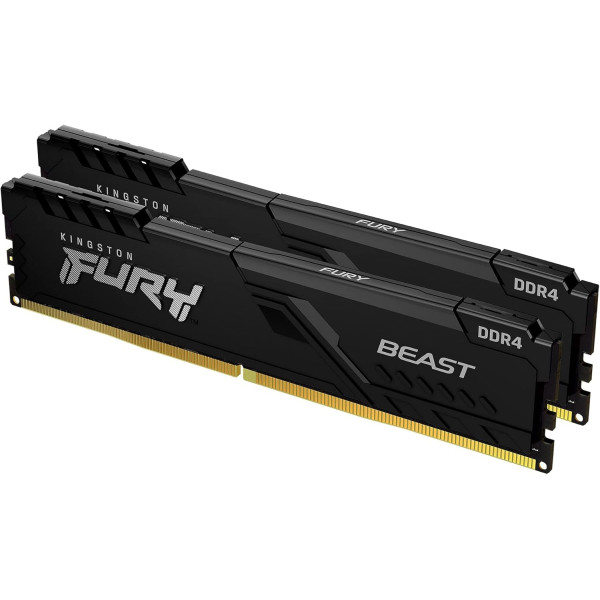 Kingston FURY Beast 8GB (2x4GB) 3200MHz Mémoire vive DDR4 Kingston, Ultra Pc Gamer Maroc