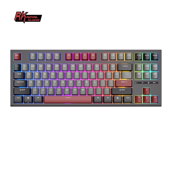Royal Kludge RKR87 RGB Red Switch (RED-BLACK) Claviers Royal Kludge, Ultra Pc Gamer Maroc